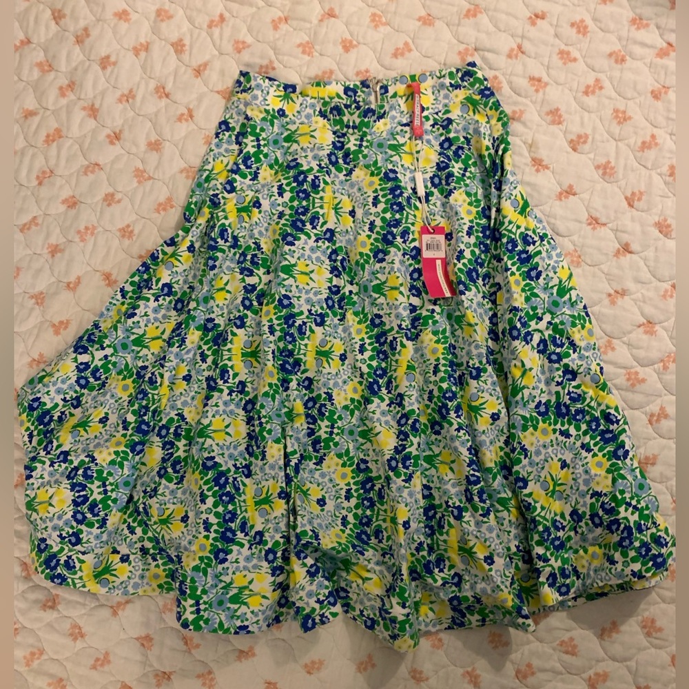 Tracy Reese a line skirt floral nwt
